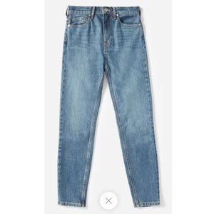 Everlane High Rise Skinny Jean Ankle Mid Blue 28